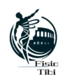 Logo di Fisioterapia Domiciliare a Roma con un disegno stilizzato di una figura umana e il Colosseo, simbolo di assistenza fisioterapica a domicilio.